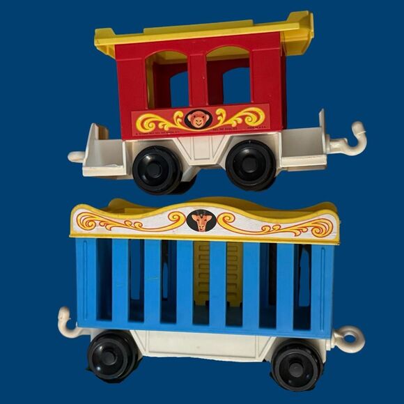 Vintage 1973 Fisher-Price Little People Family Circus Train Set - Picture 4 of 16